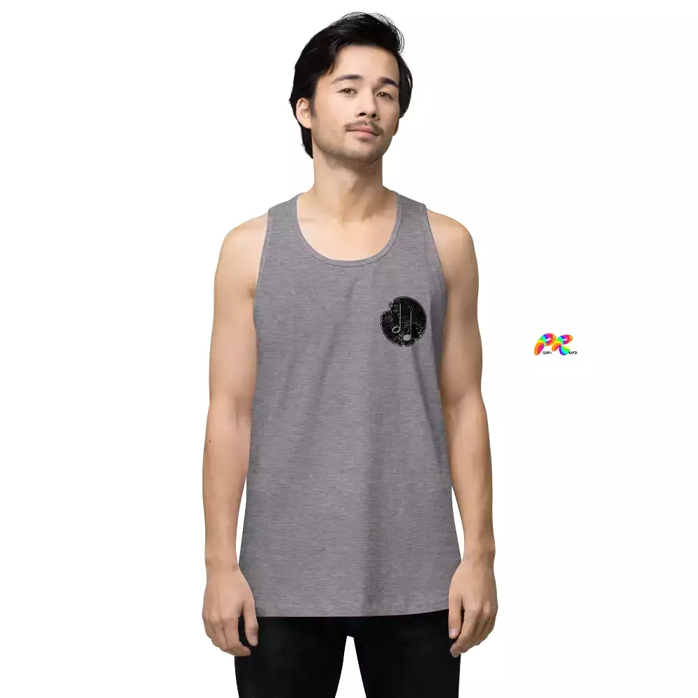 Music Paint Splat Men's Premium Tank Top