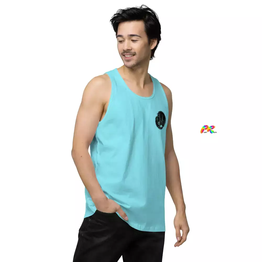 Music Paint Splat Men's Premium Tank Top