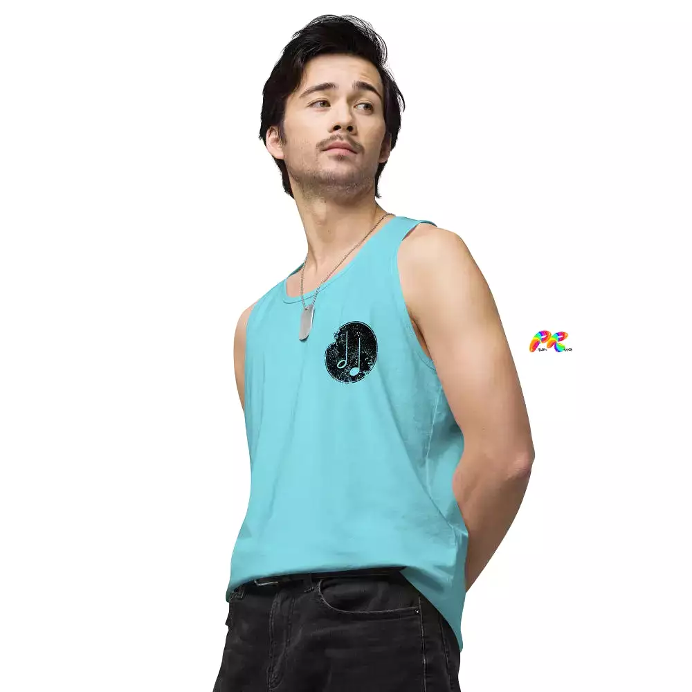 Music Paint Splat Men's Premium Tank Top