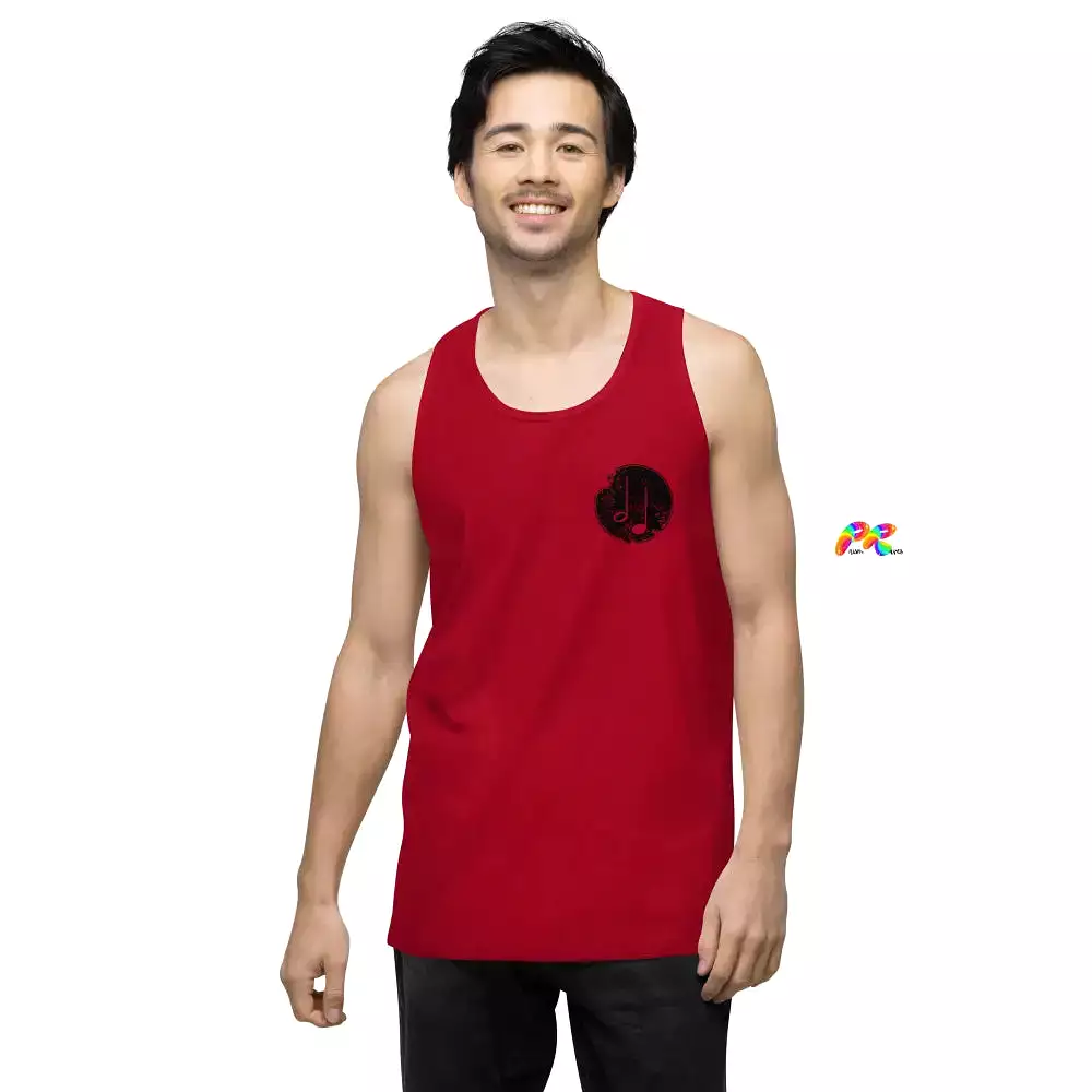 Music Paint Splat Men's Premium Tank Top