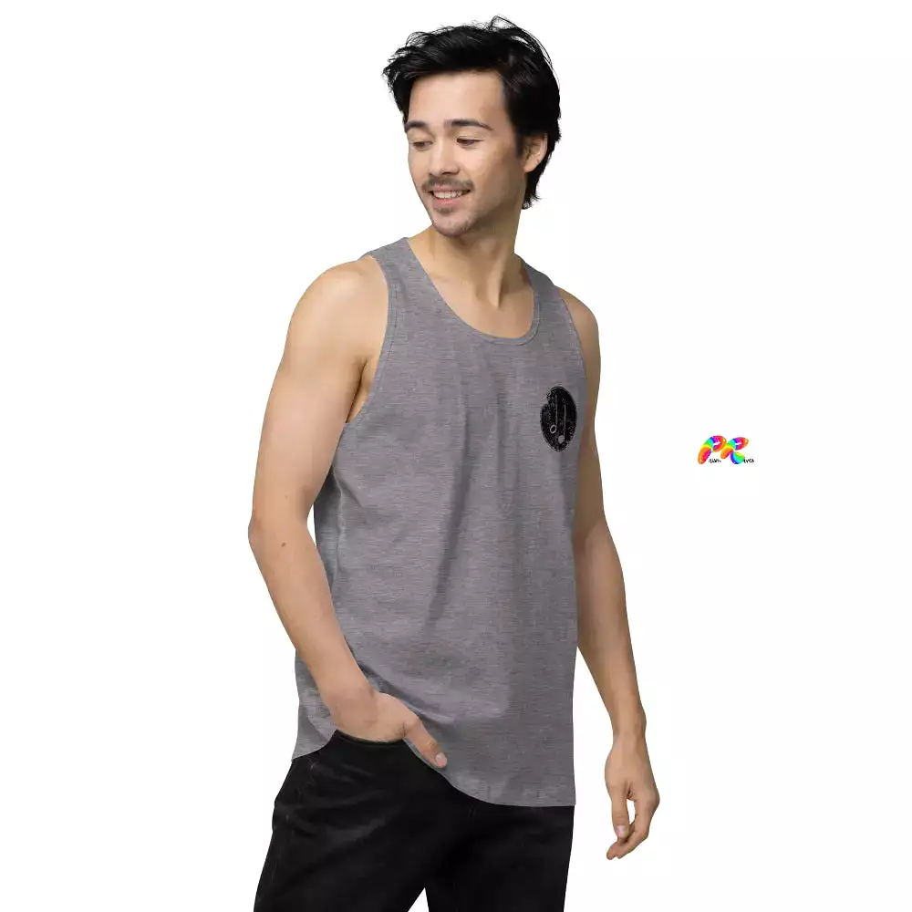 Music Paint Splat Men's Premium Tank Top