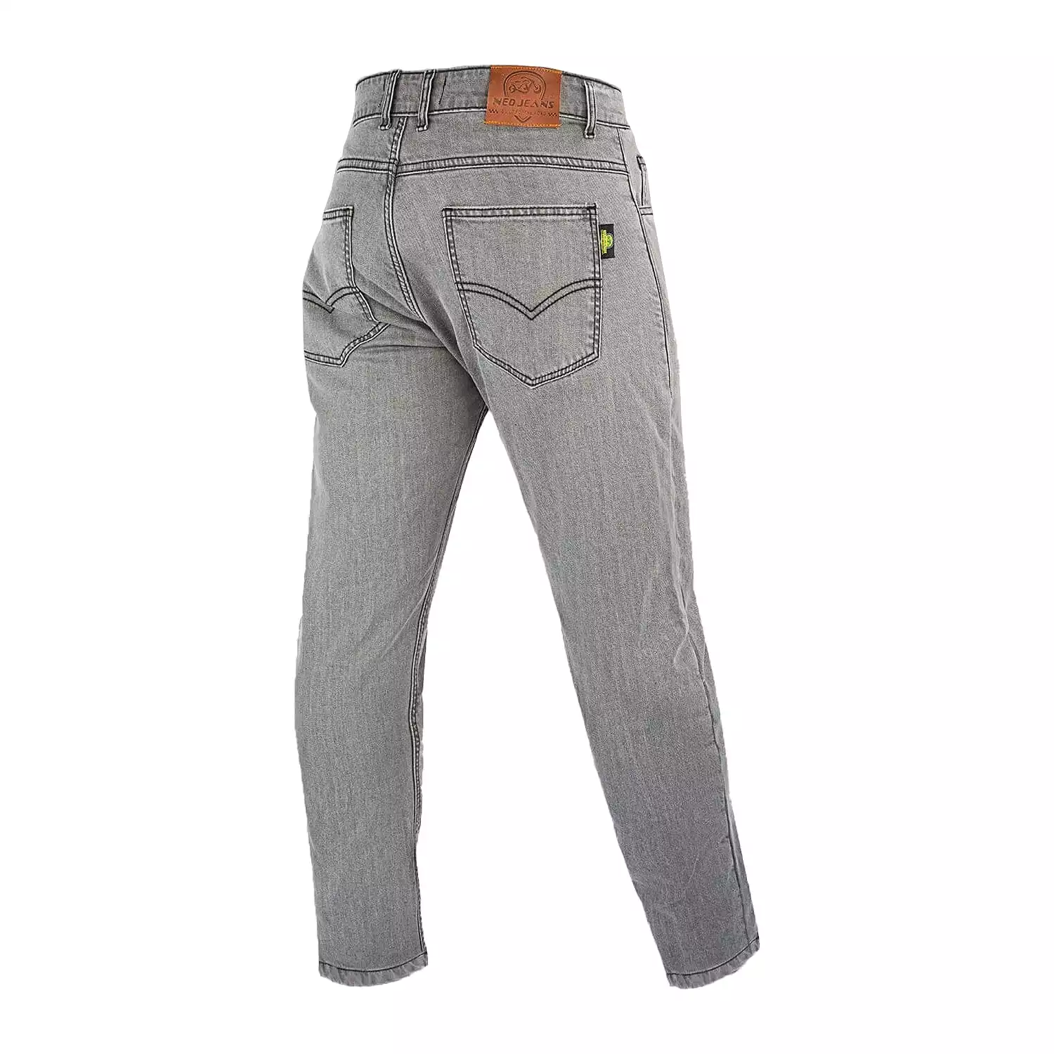 NEO MEN MOTORCYCLE JEANS – GREY