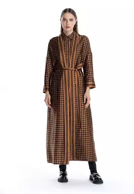 Optical Printed Maxi Open Abaya