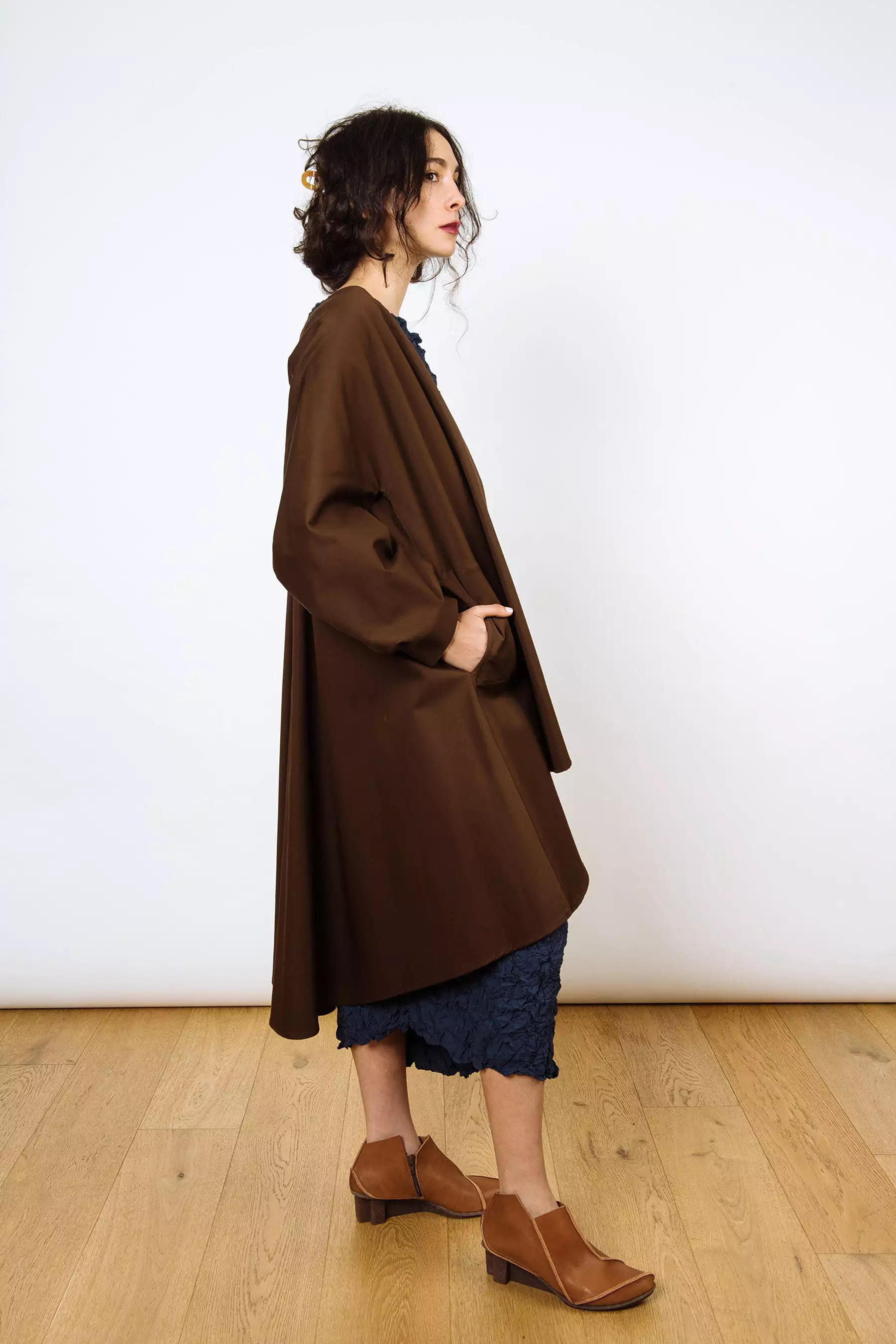 Organic Cotton Barcelona Duster | Chocolate