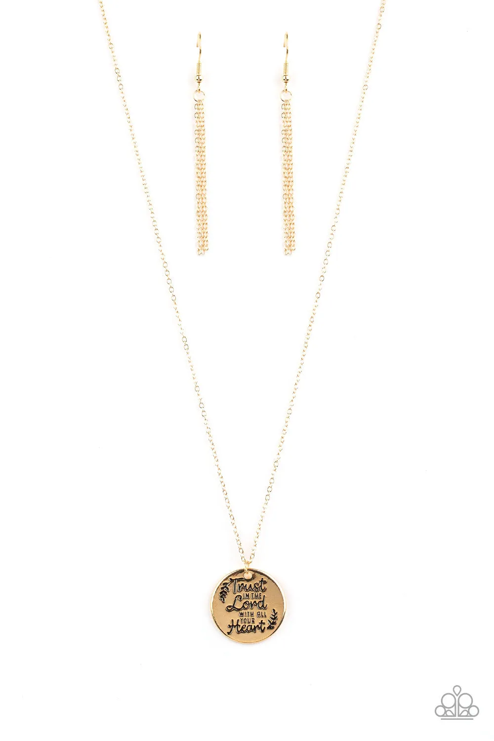 Paparazzi Accessories - All You Need Is Trust - Gold Necklace