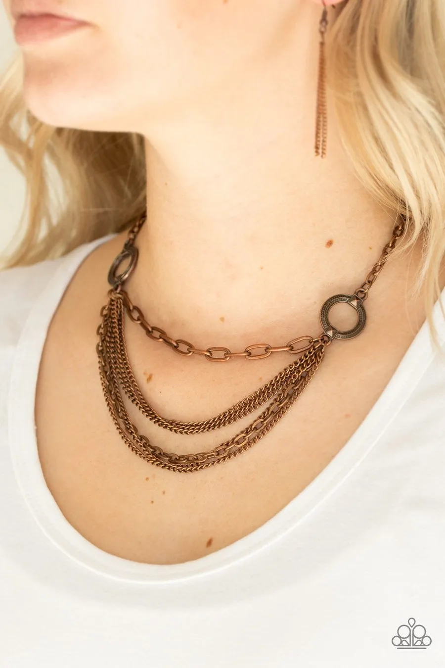 Paparazzi Accessories CHAINS of Command Copper Necklace