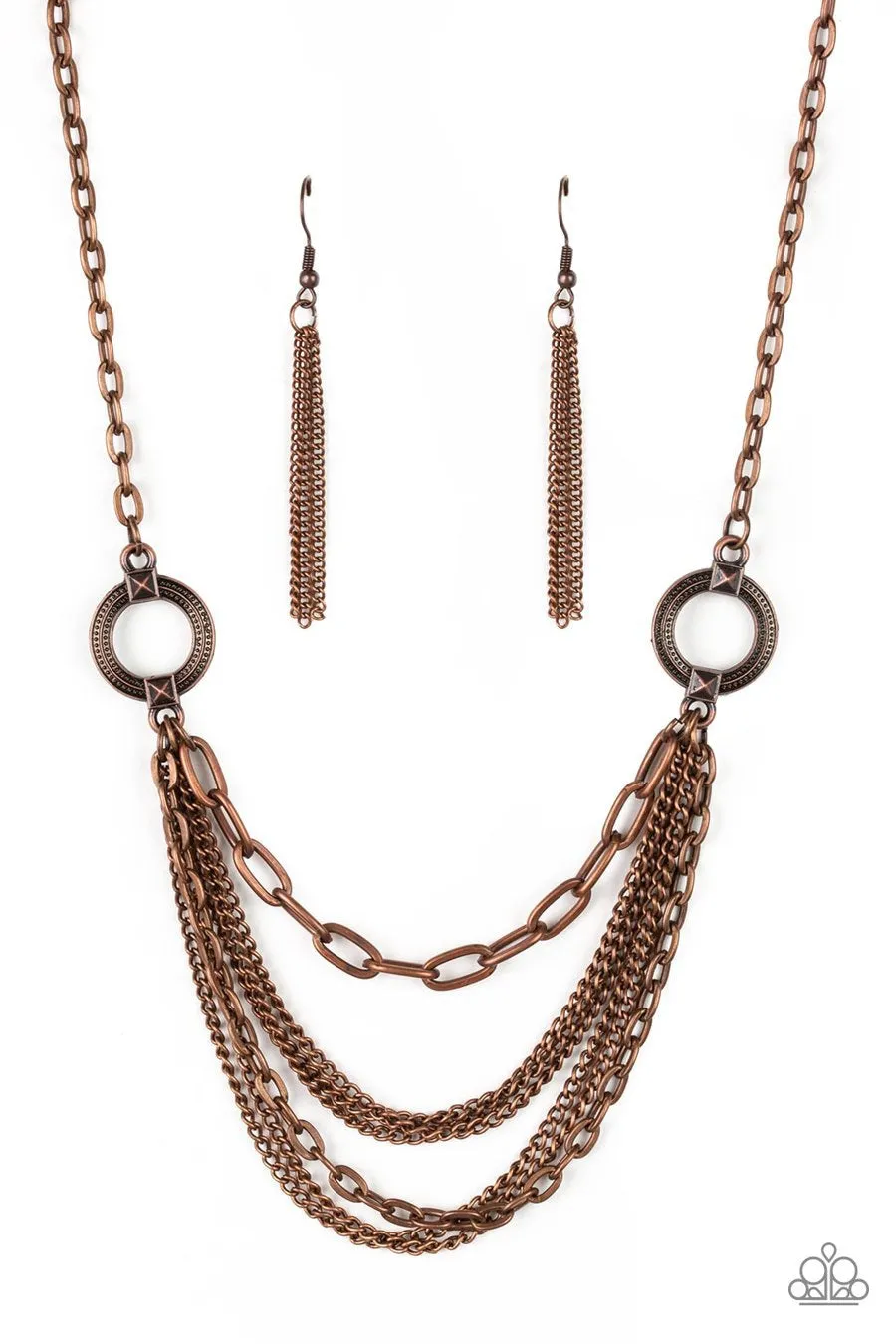 Paparazzi Accessories CHAINS of Command Copper Necklace