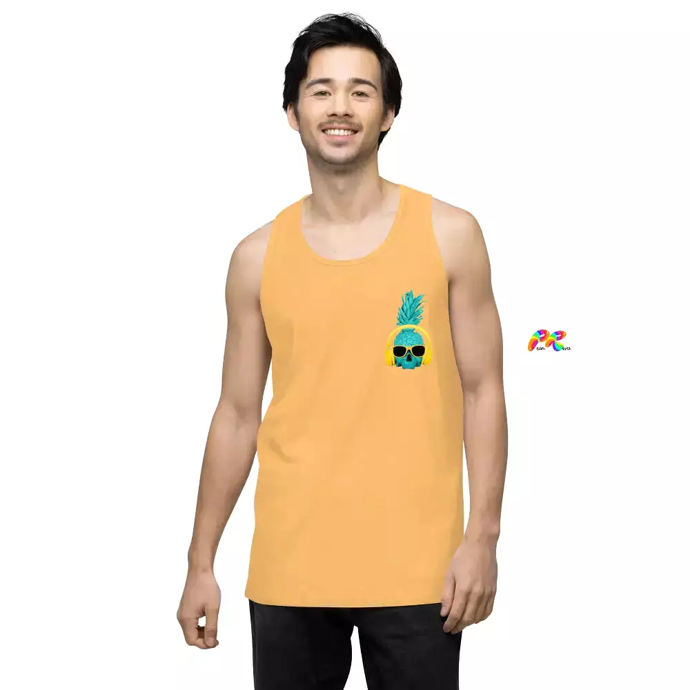 Pineapple with Headphones Men's Tank Top