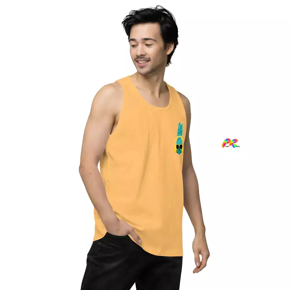 Pineapple with Headphones Men's Tank Top