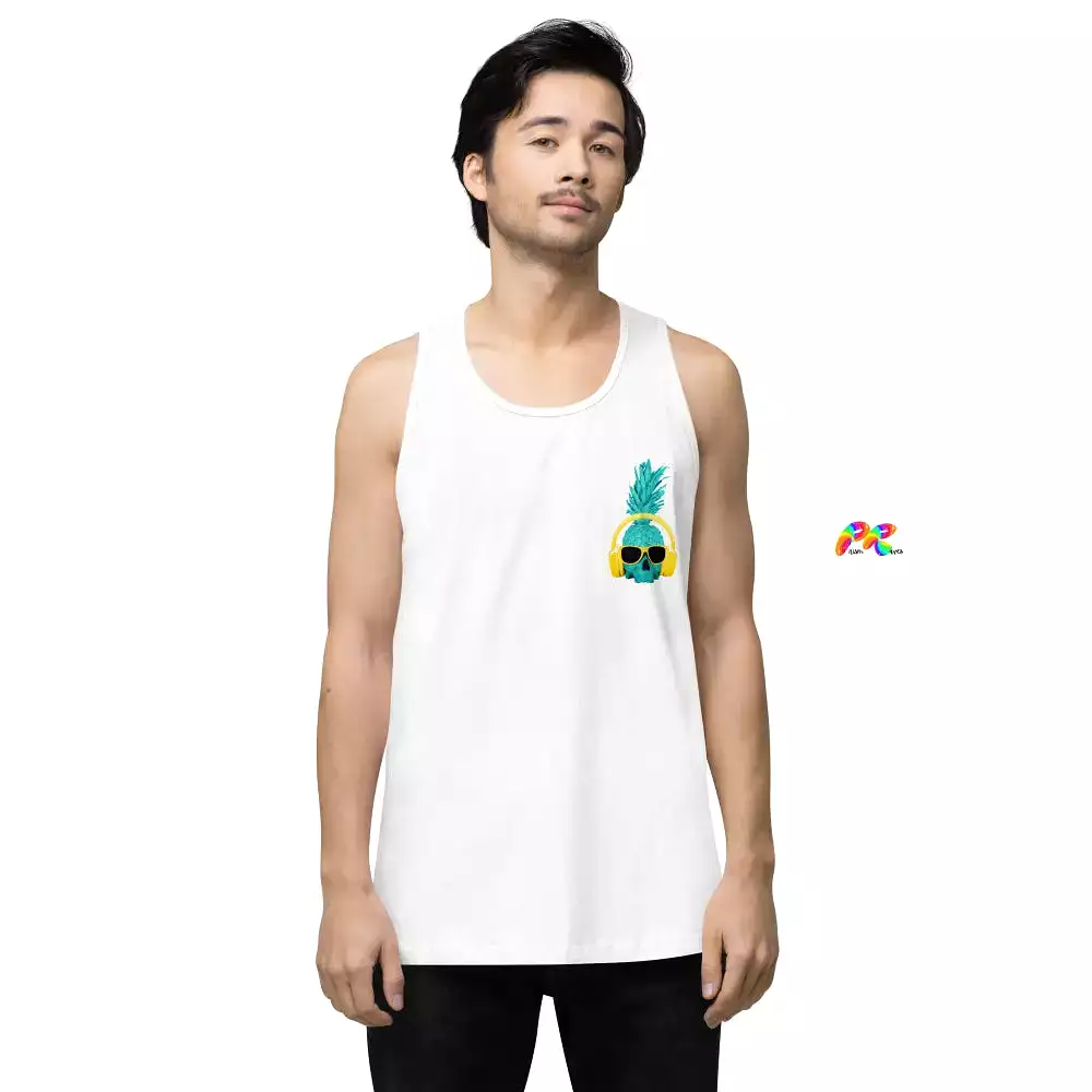 Pineapple with Headphones Men's Tank Top