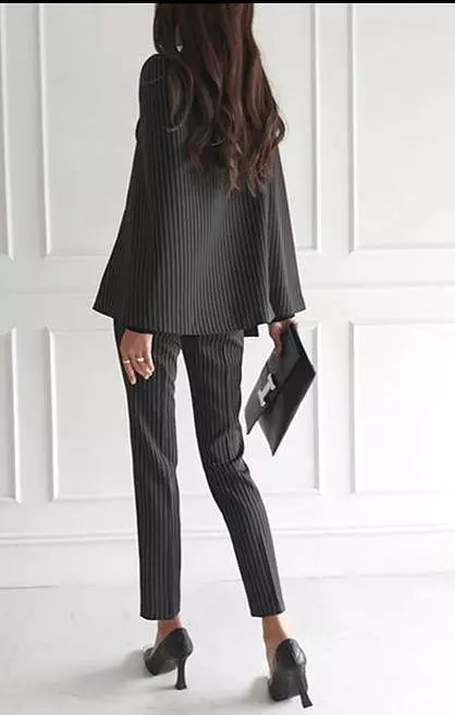 Pinstripes Temperamental Pantsuit