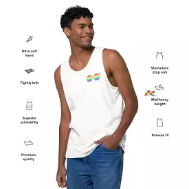 Pride Rainbow Daisy Sunglasses Men’s Tank Top