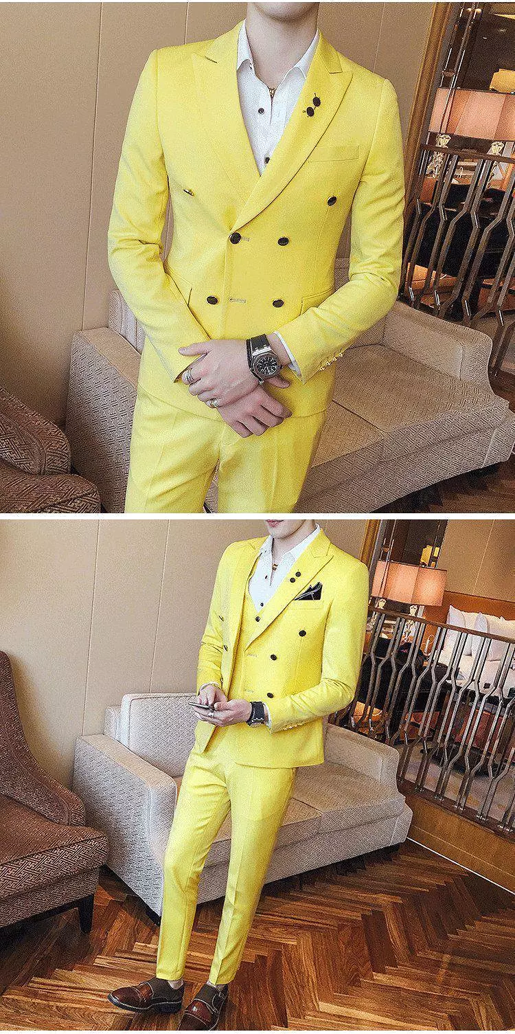 Private Meeting Slim Fit 3 Piece Suit