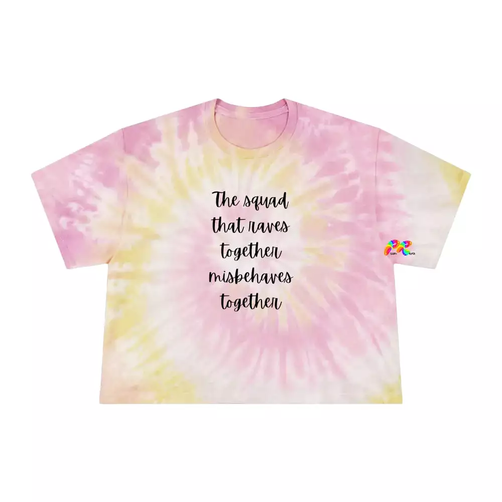 Rave Squad Women's Tie-Dye Crop T-Shirt