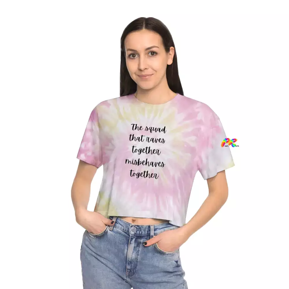 Rave Squad Women's Tie-Dye Crop T-Shirt