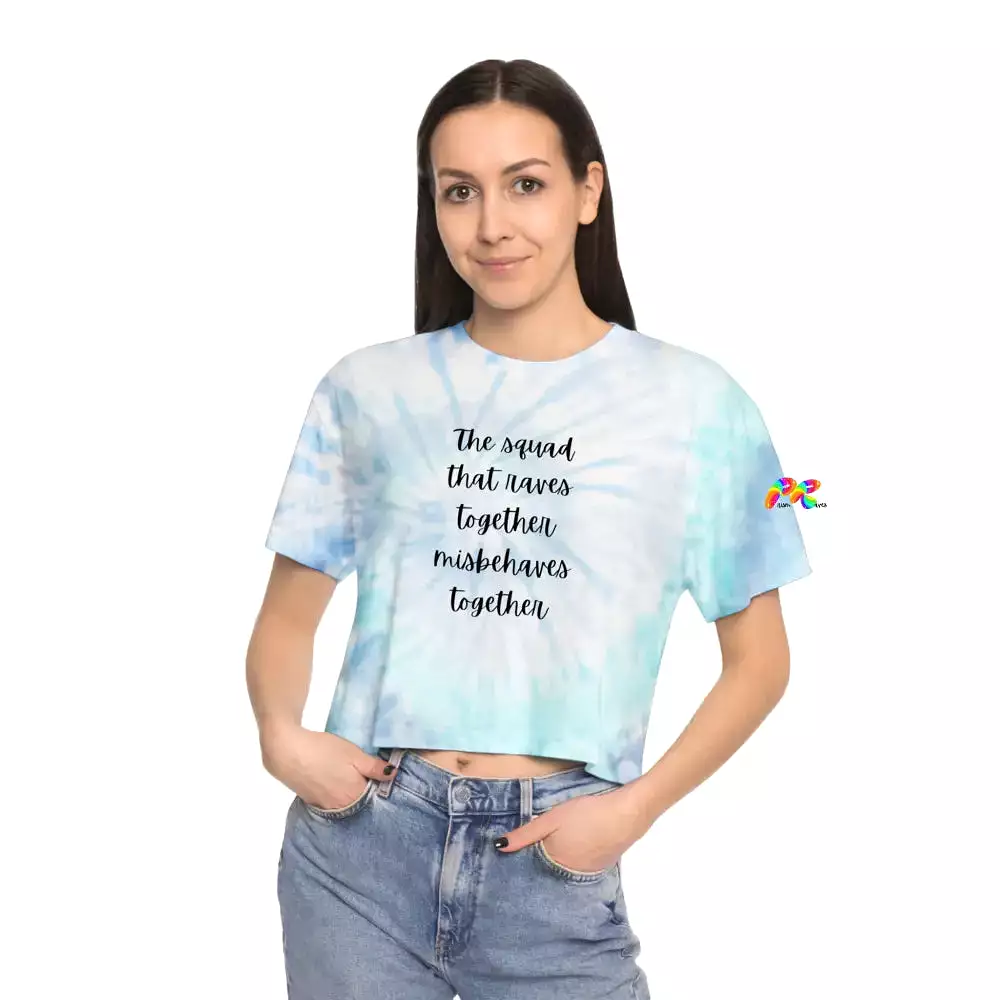 Rave Squad Women's Tie-Dye Crop T-Shirt