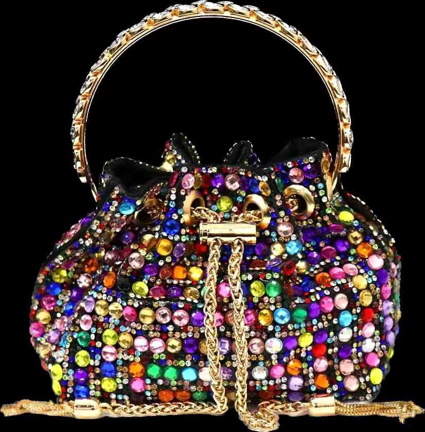 Rhinestones Bucket Bag