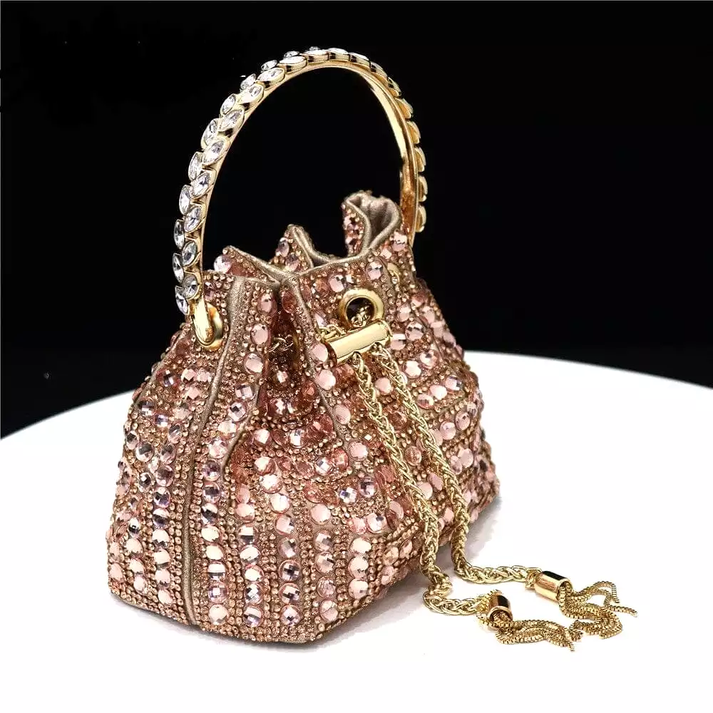 Rhinestones Bucket Bag