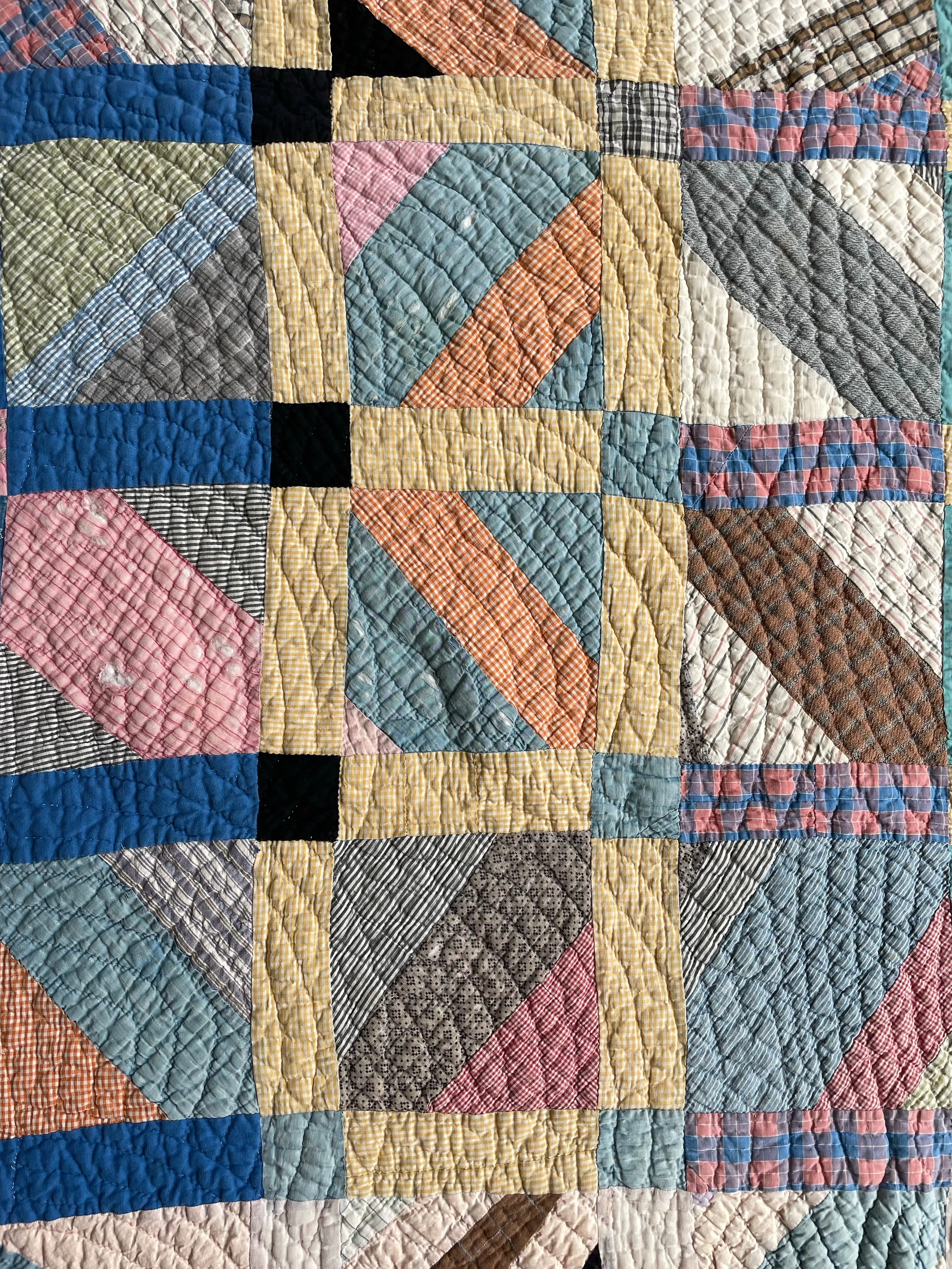 Roman Stripes Vintage Quilt