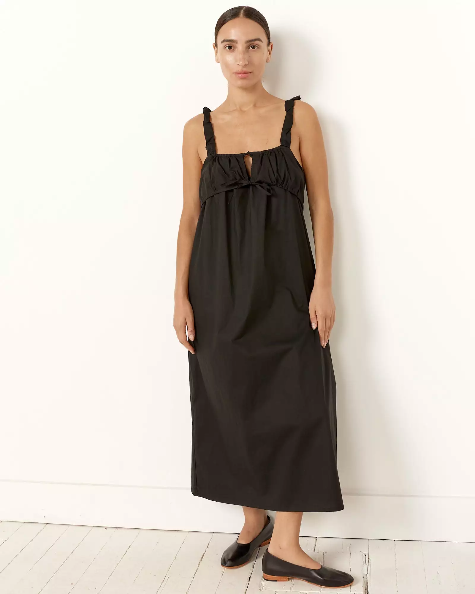 Ruched Tie Dress