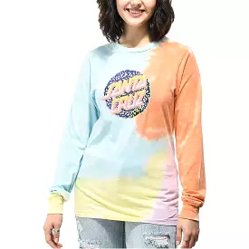 Santa Cruz Obscure Dot Tie Dye Women's Long-Sleeve Shirts (Brand New)