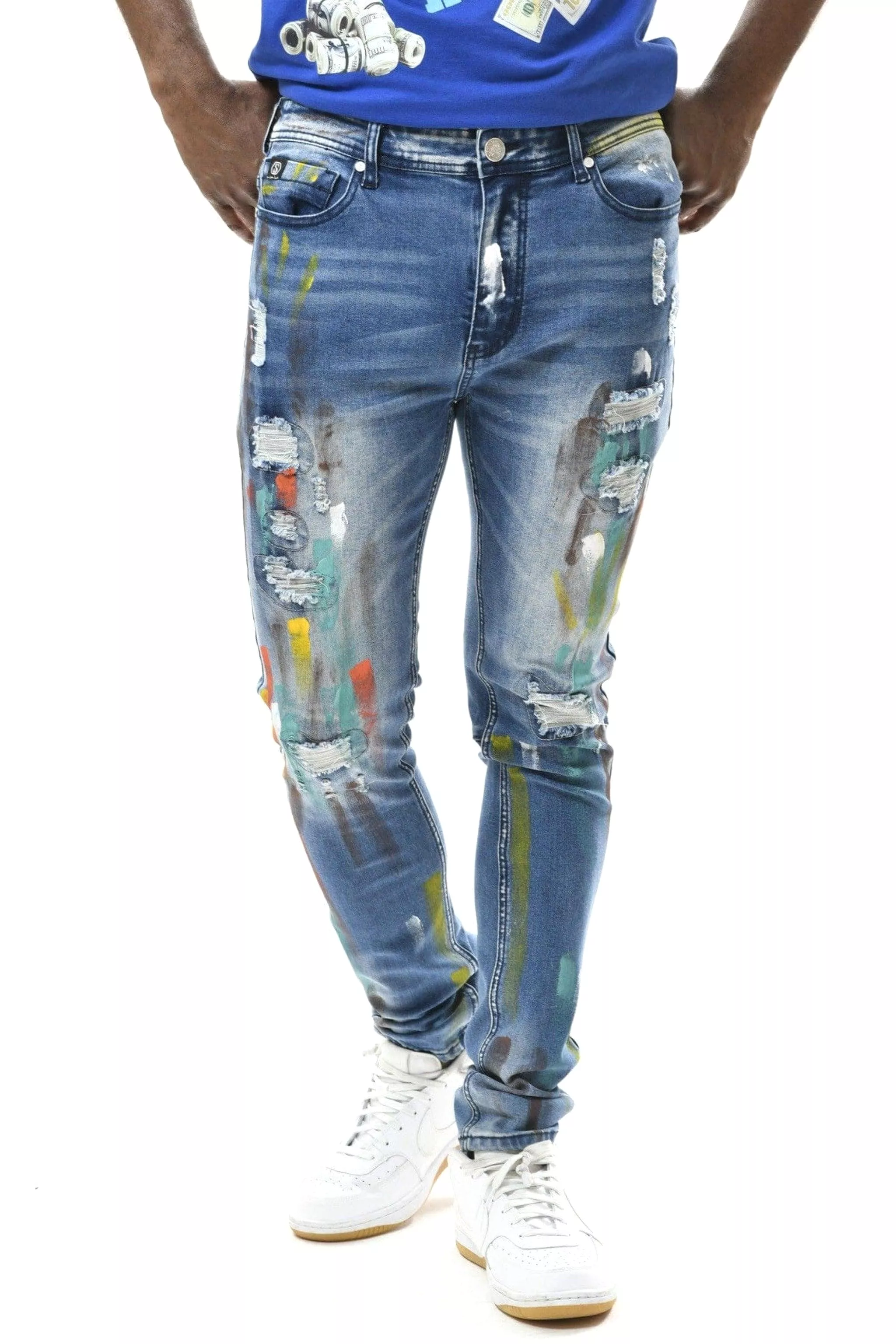 SIGNED & SEALED TAPER DENIM JEANS