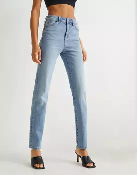 Slim Straight Stretchable Jeans Sky Wash