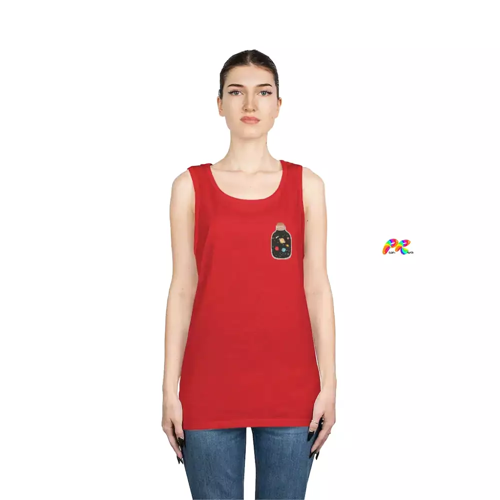 Solar System In A Jar Unisex Heavy Cotton Tank Top