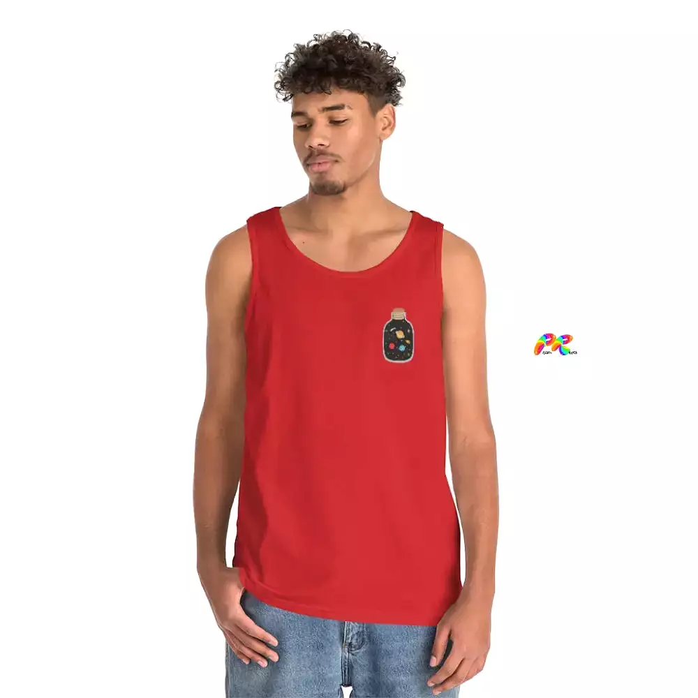 Solar System In A Jar Unisex Heavy Cotton Tank Top