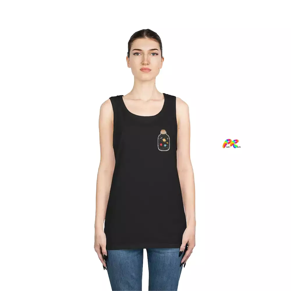 Solar System In A Jar Unisex Heavy Cotton Tank Top