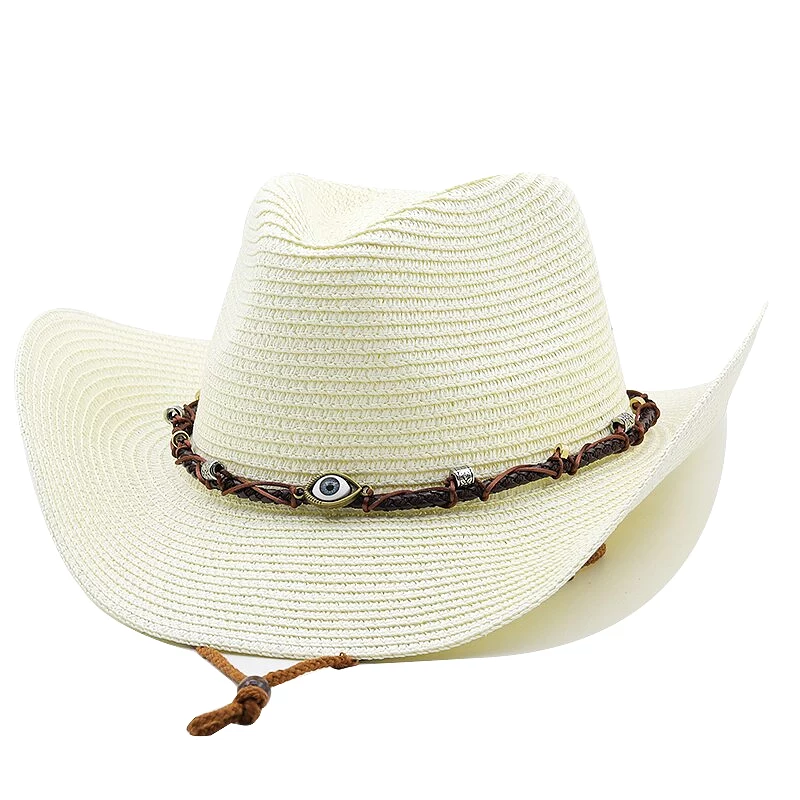 Summer Western Cowboy Hat Men Women New Fashion 2022 Outdoor Beach Sun Caps Straw Hat Sombrero Hombre Cowgirl Jazz Cap