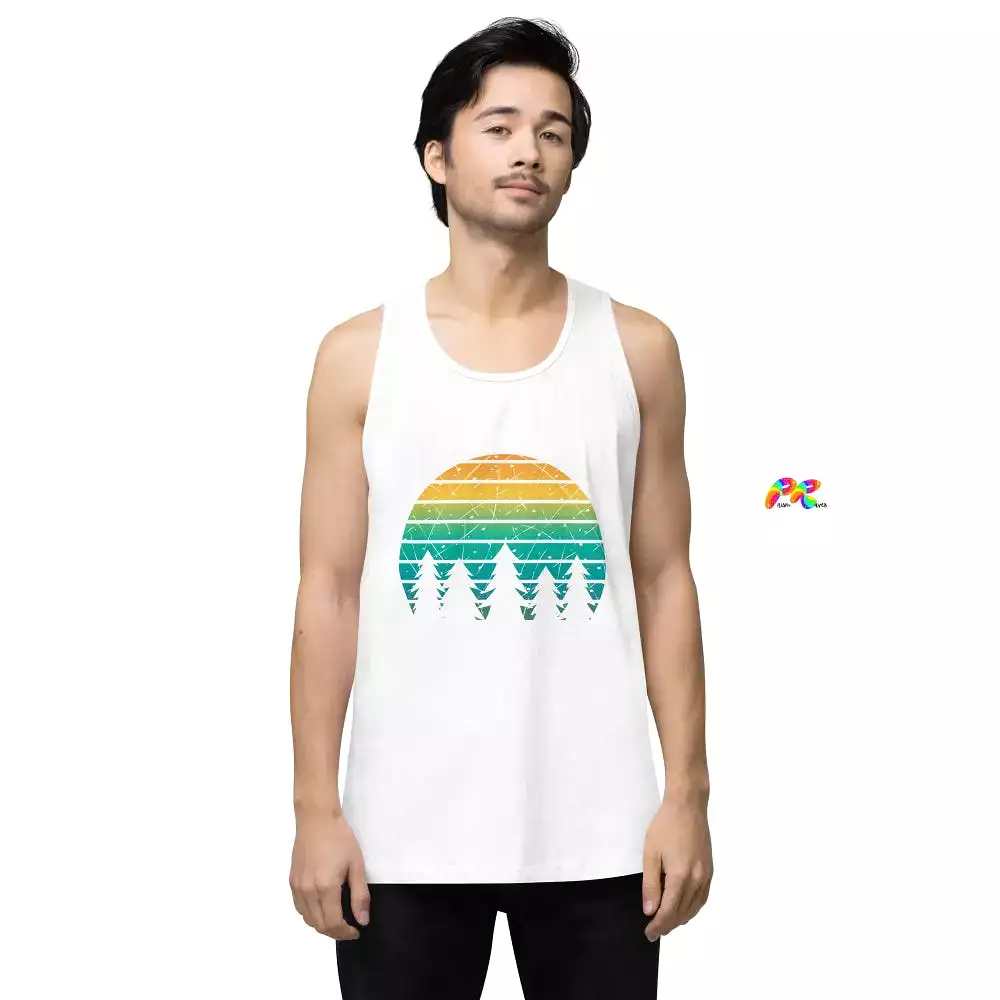 Sunset Pines Men’s premium Tank Top