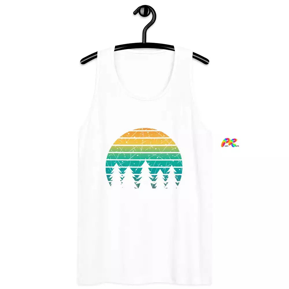 Sunset Pines Men’s premium Tank Top