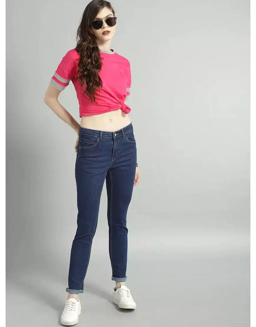 Super Skinny Jeans Stretchable-Electric Blue