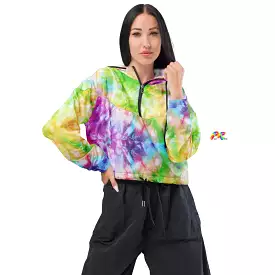 Tie Dye Women’s Cropped Windbreaker