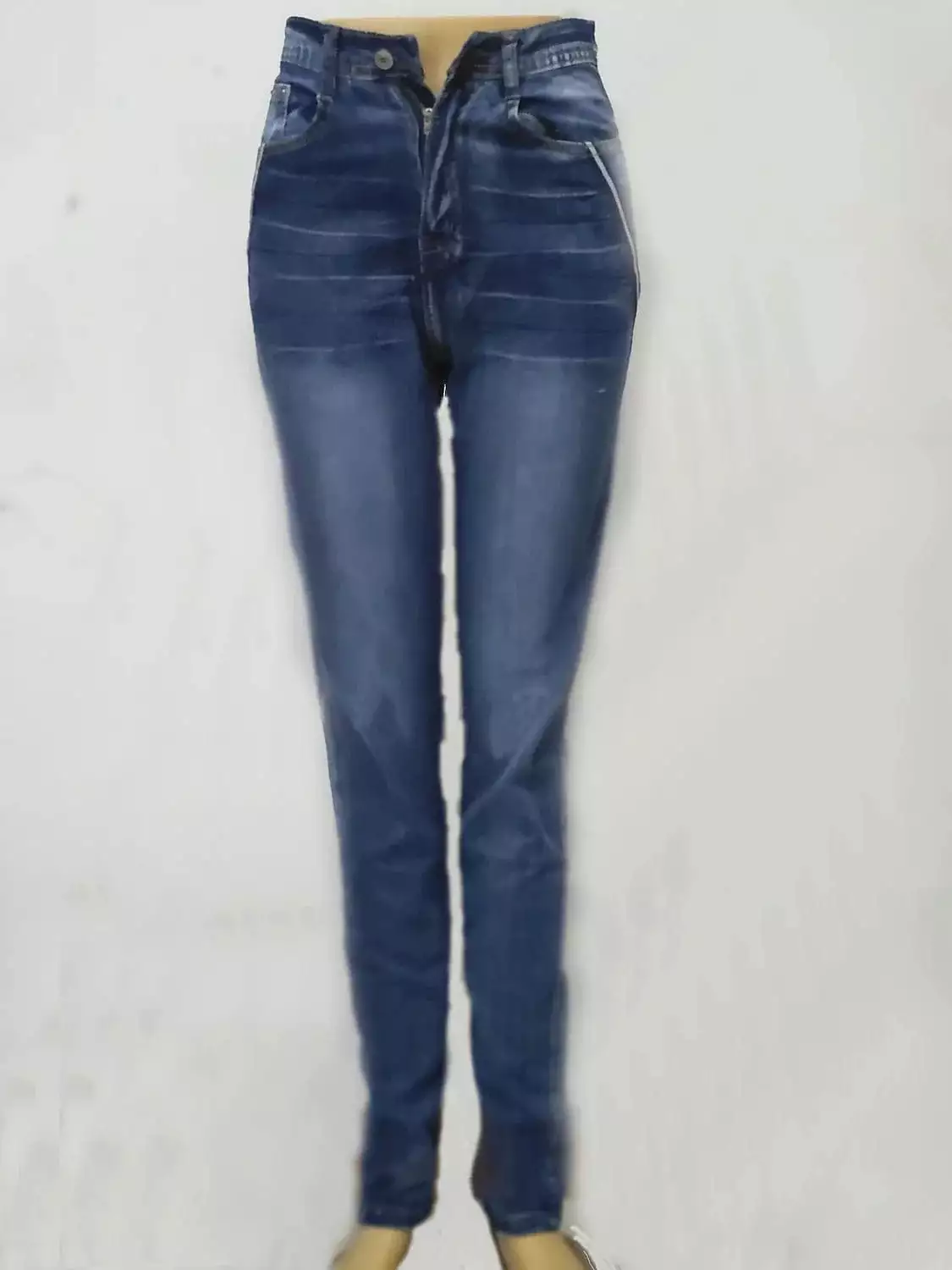 Versatile High-Waisted Distressed Denim Jeans for Women