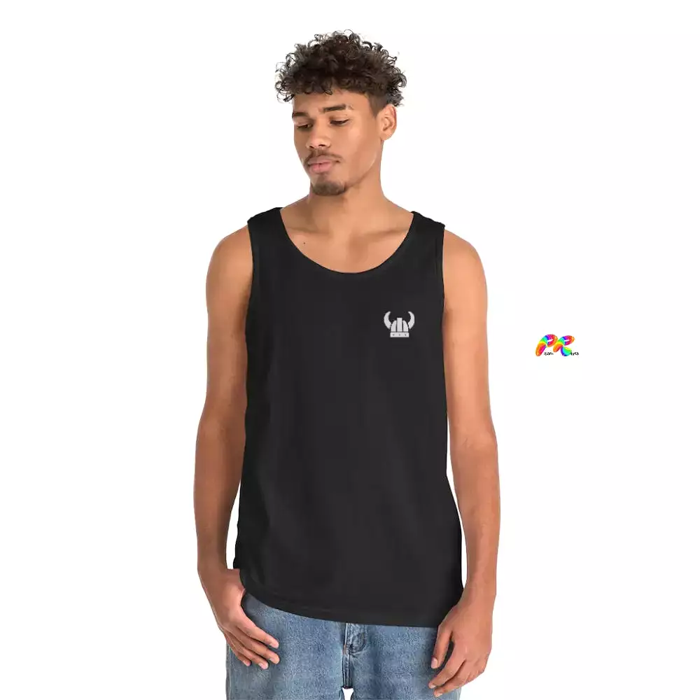 Viking Helmet and Arrow Unisex Heavy Cotton Tank Top