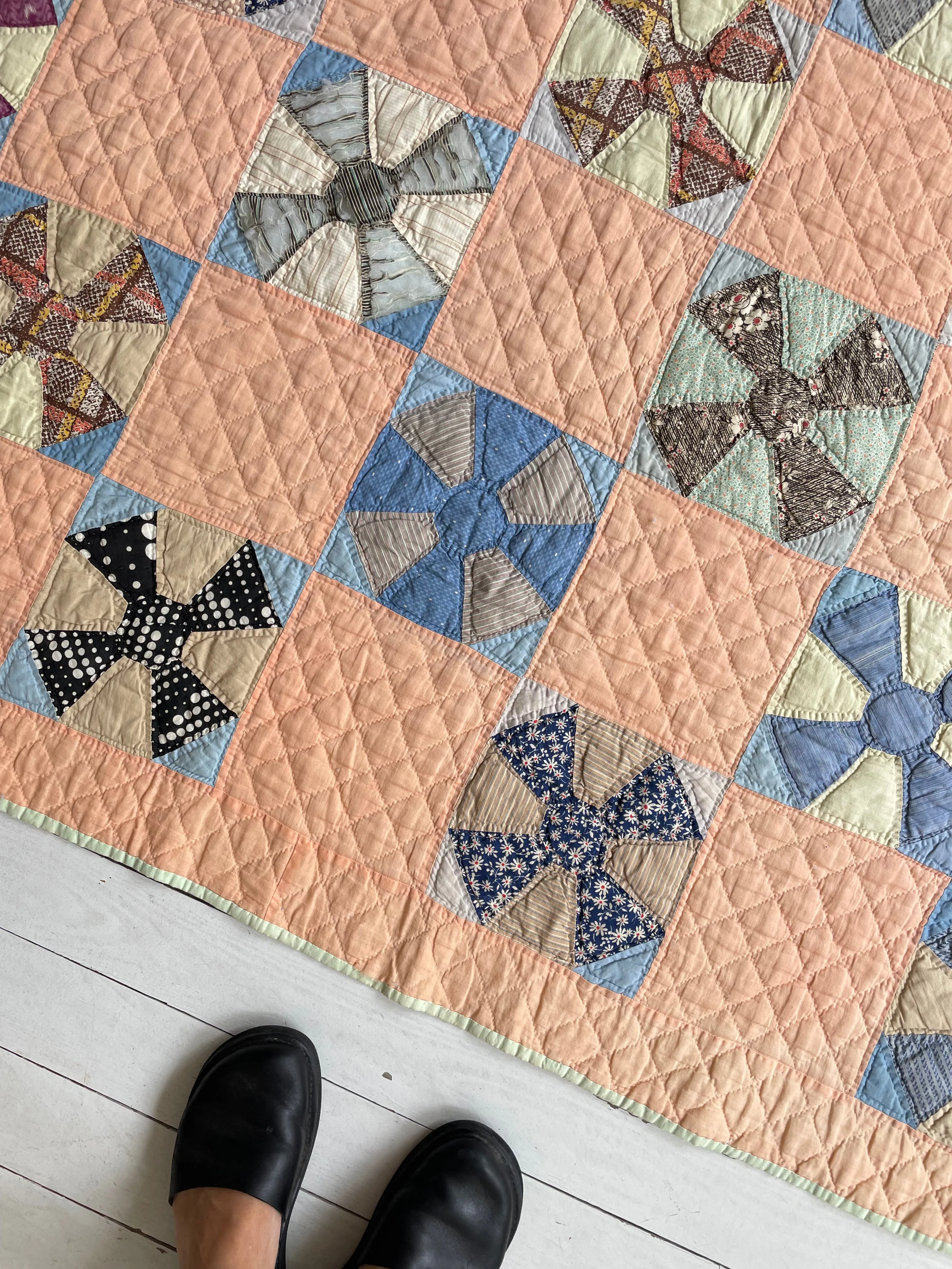 Vintage Greek Cross Quilt