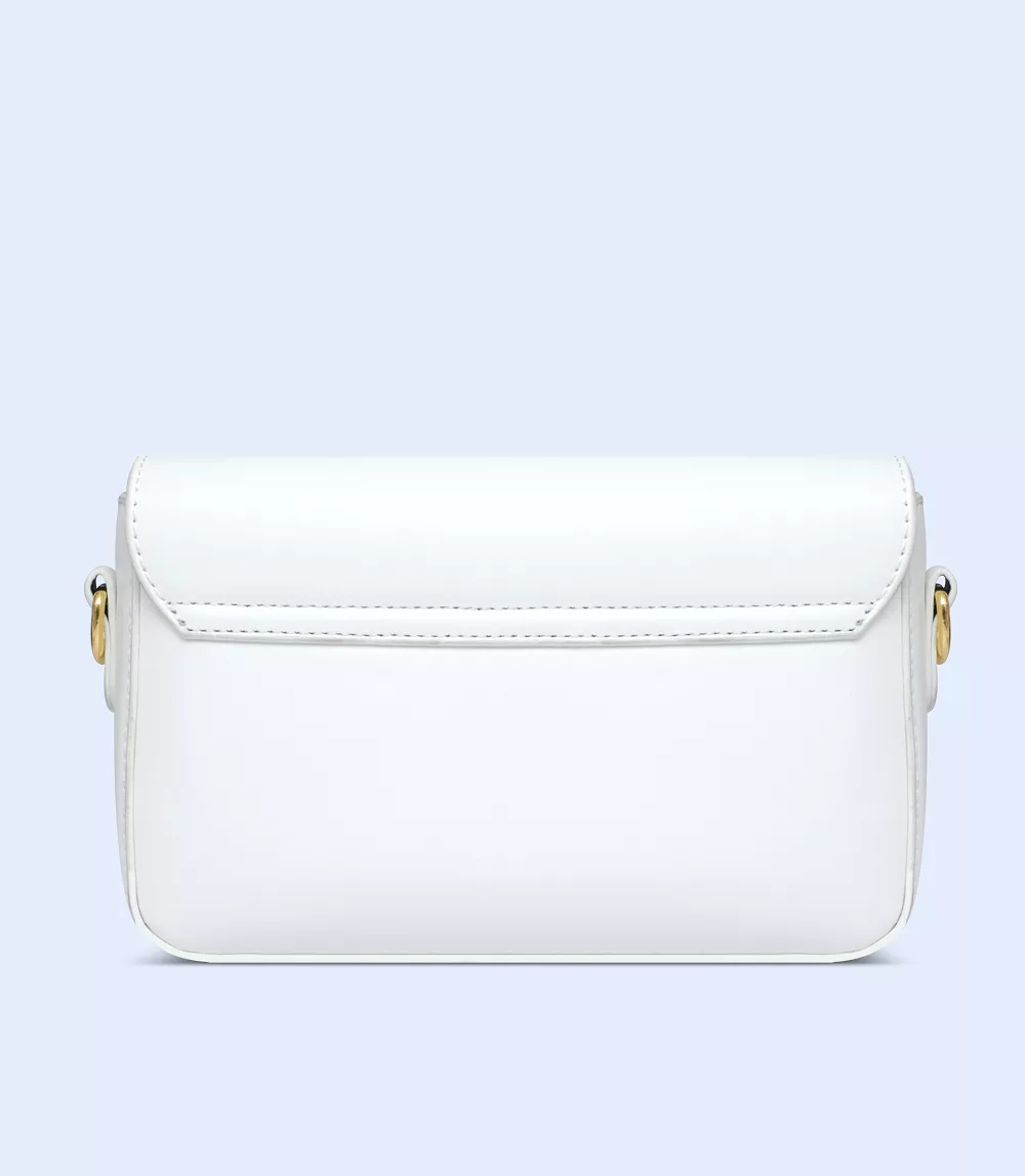 WB2695-WHITE-Women Trendy Bag