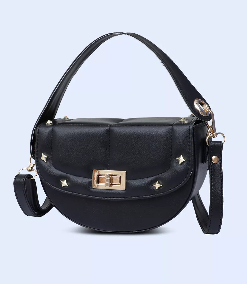 WB2724-Black-Trendy Women Bag