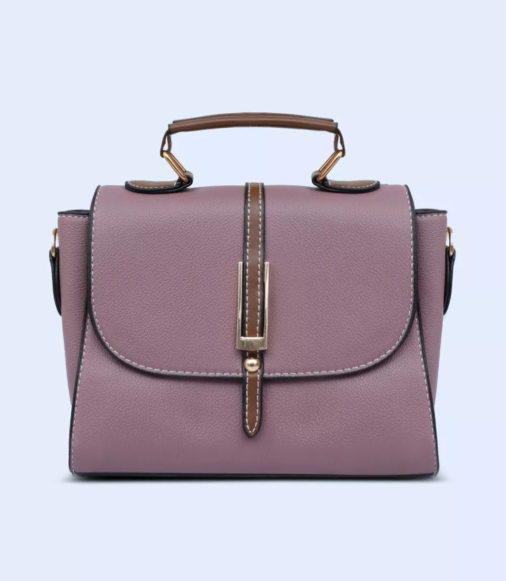 WB2755-PURPLE-Women Boxy Bag