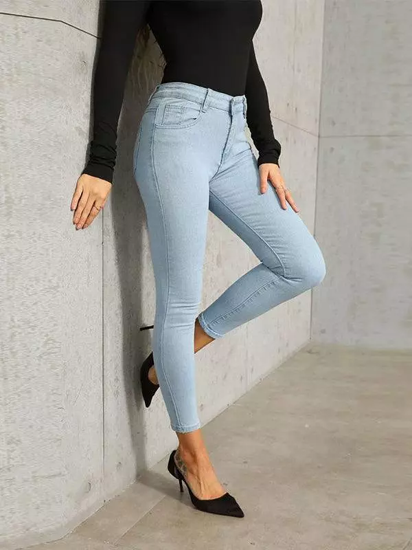 Women High Waisted Skinny Denim Jeans