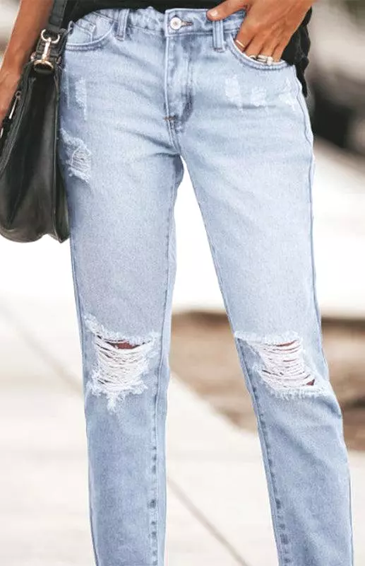 Women Ripped Jeans Pants