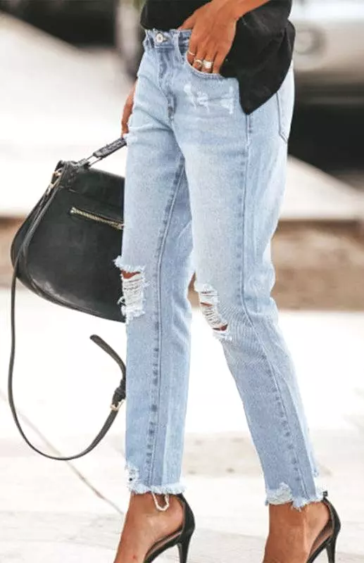 Women Ripped Jeans Pants