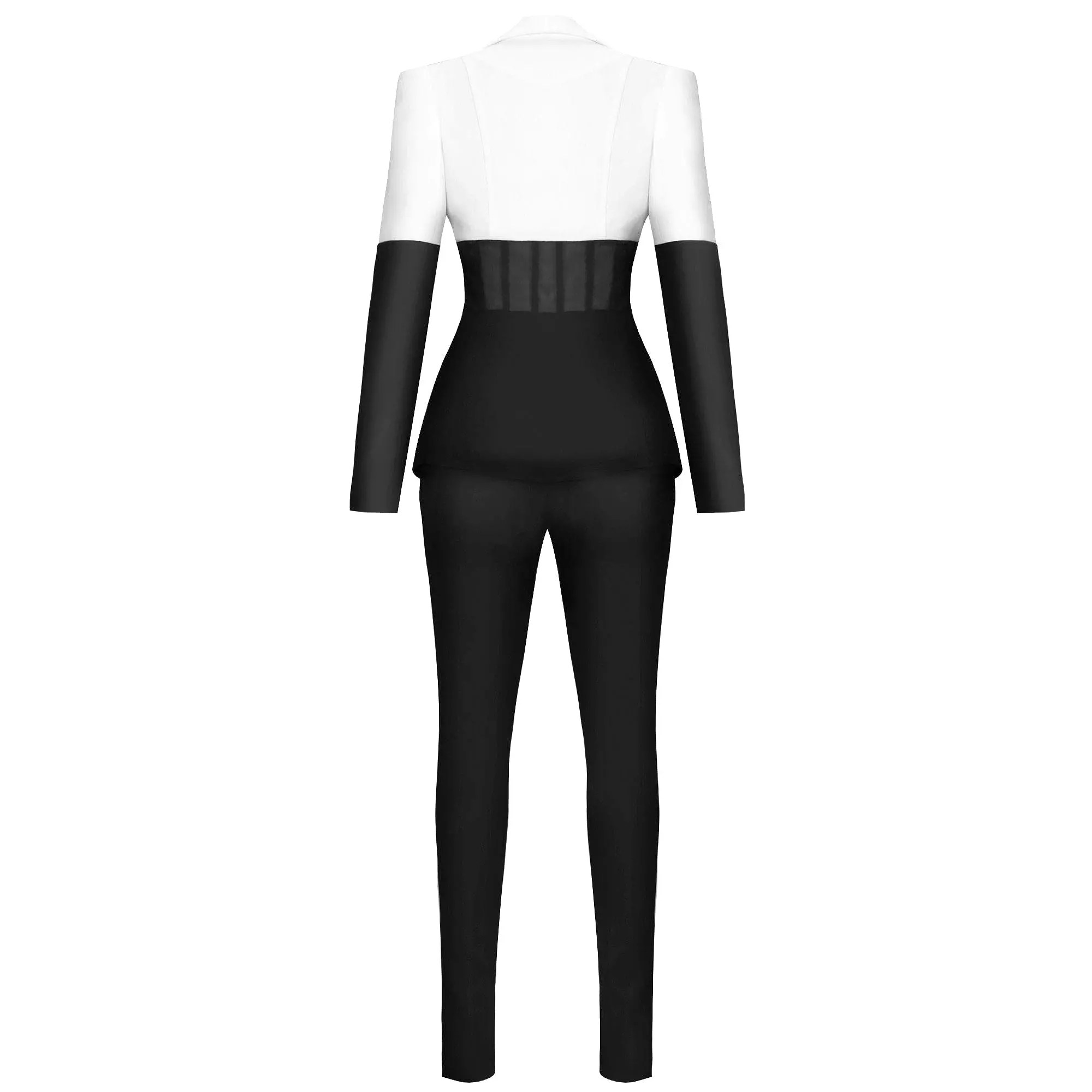 Women Waist Cincher Pantsuits