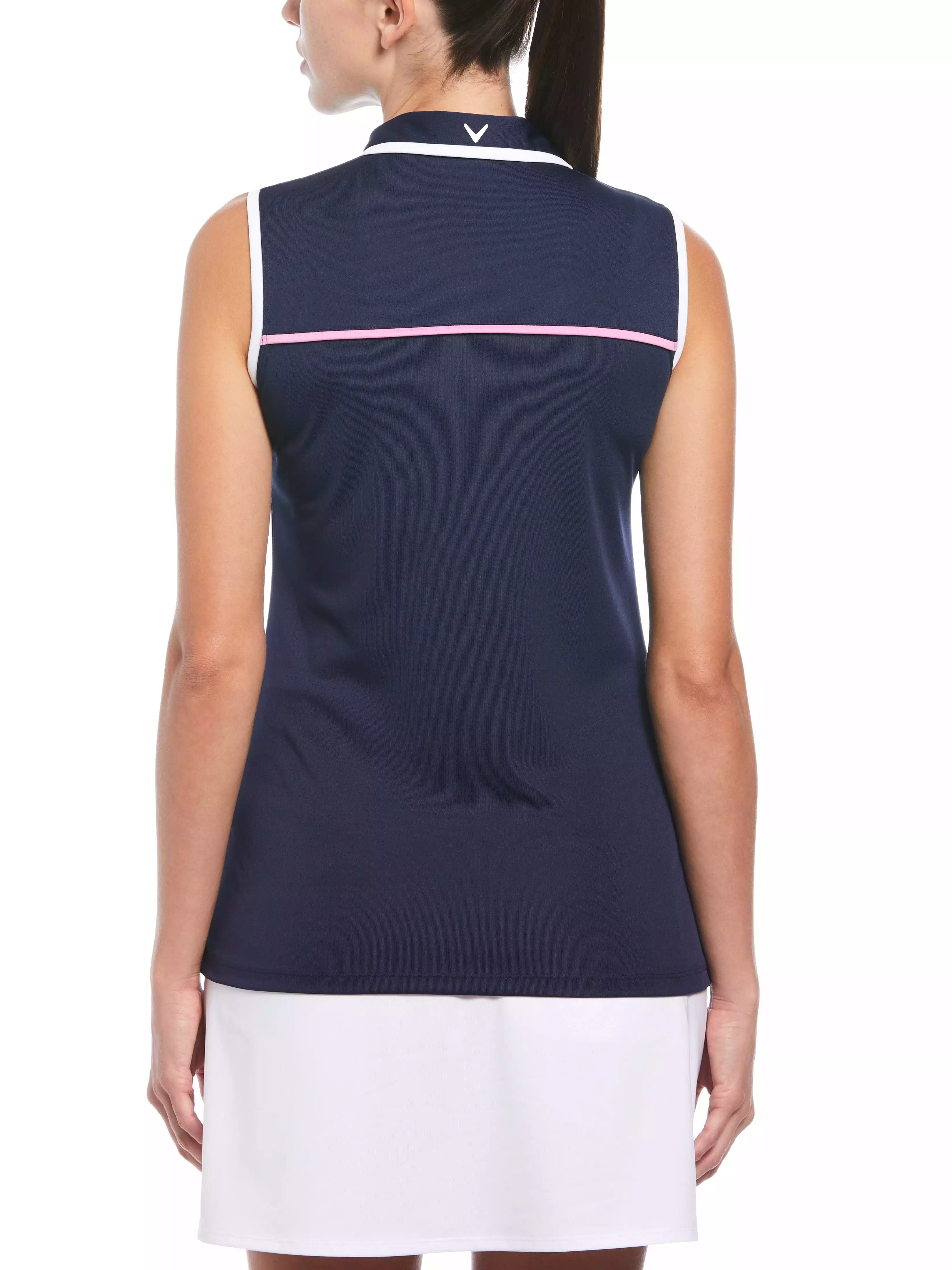 Womens Color Block Golf Polo