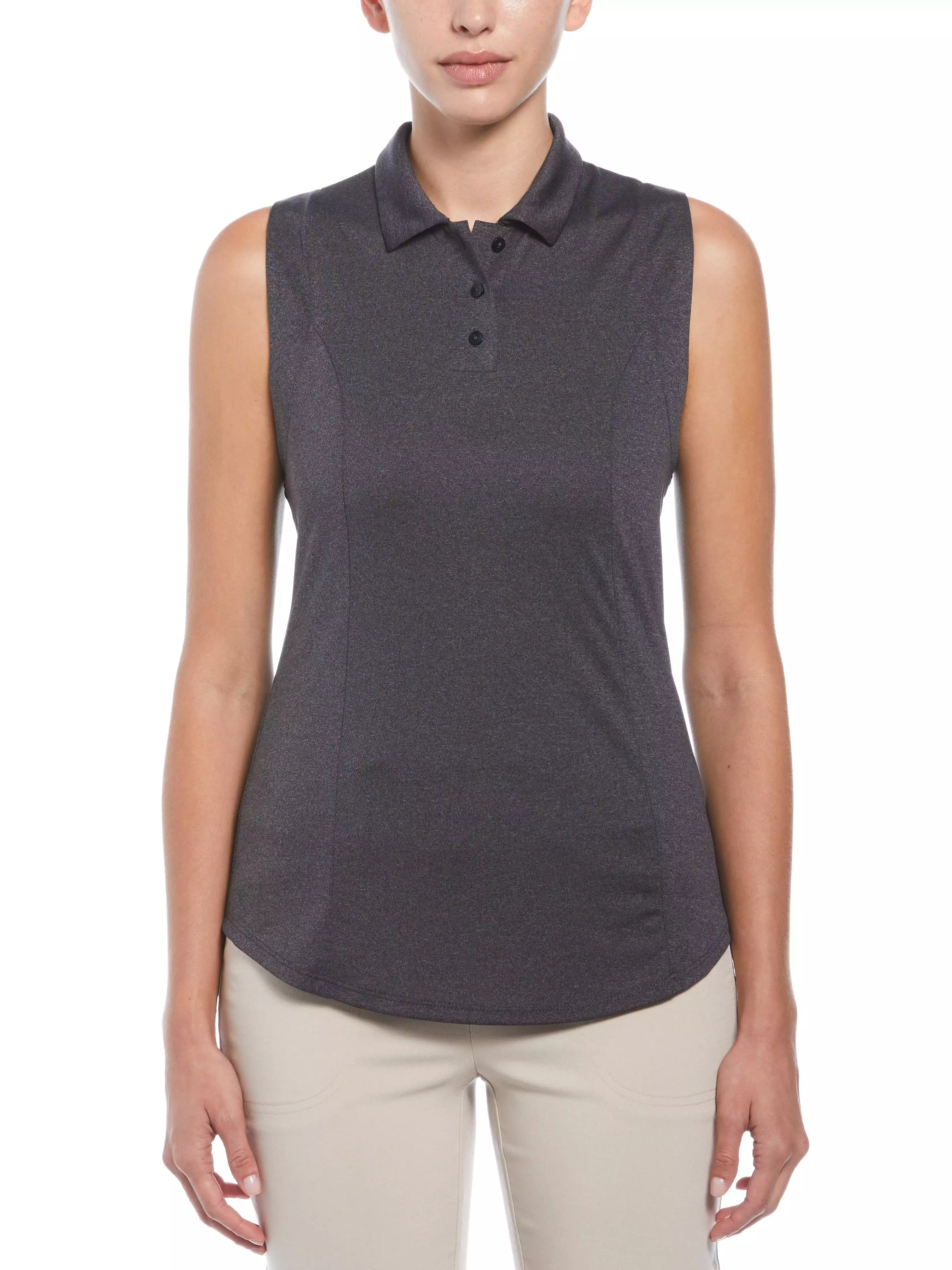 Womens Heather Golf Polo