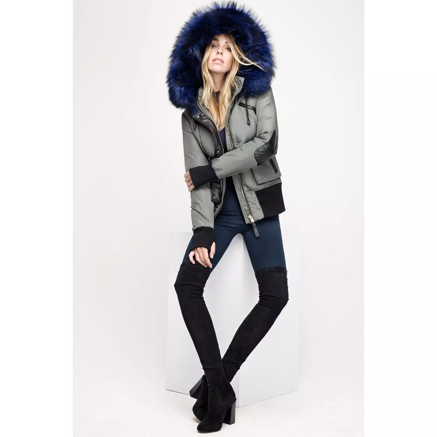 Women's Nicole Benisti Fordham Coat - Military/Blue