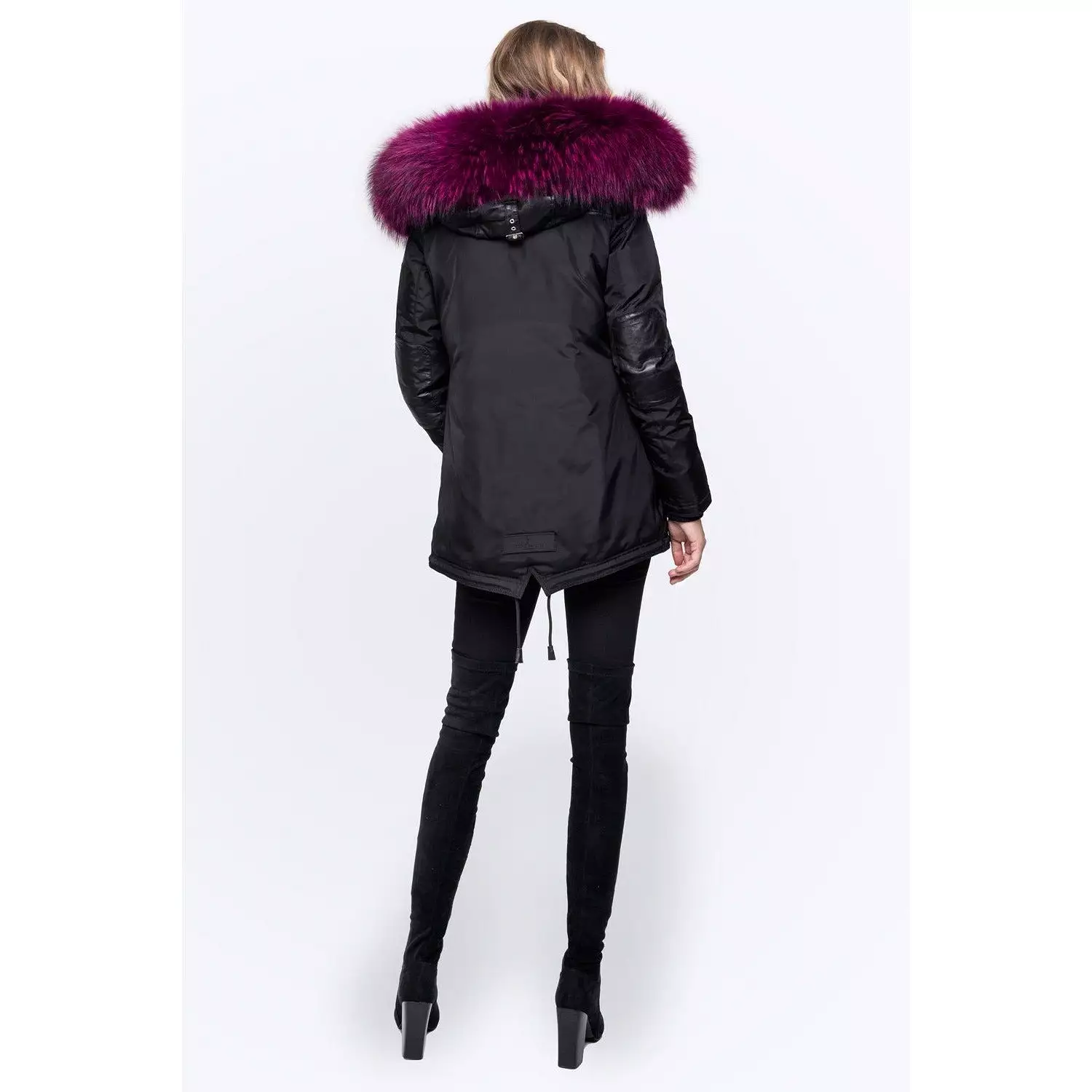 Women's Nicole Benisti Melrose Coat - Black/Magenta