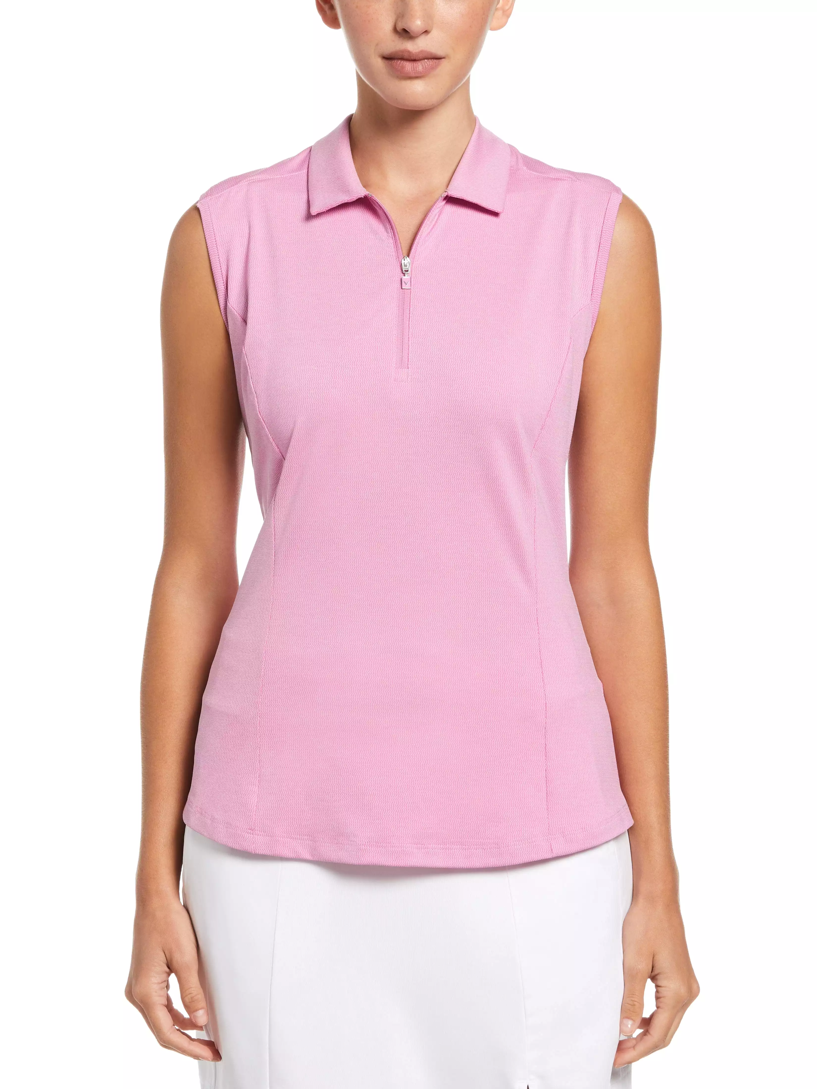 Womens Tonal Heather Golf Polo